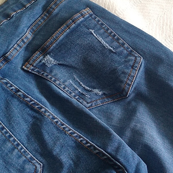 Blue high rise skinny jeans, Women's size 3 - Picture 8 of 8